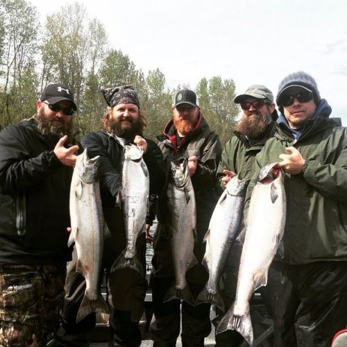 Group Of Guys With Fish