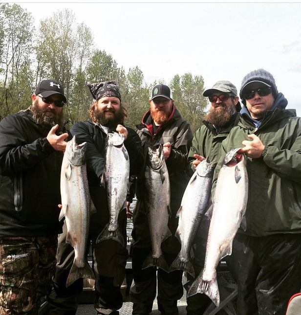 Group Of Guys With Fish